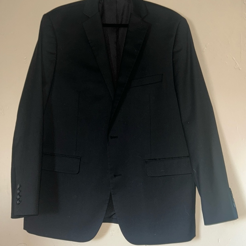 Apt.9 Men’s Slim Fit Flex Performance Black Blazer Suit Coat 44R